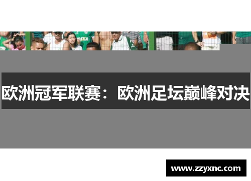 欧洲冠军联赛：欧洲足坛巅峰对决